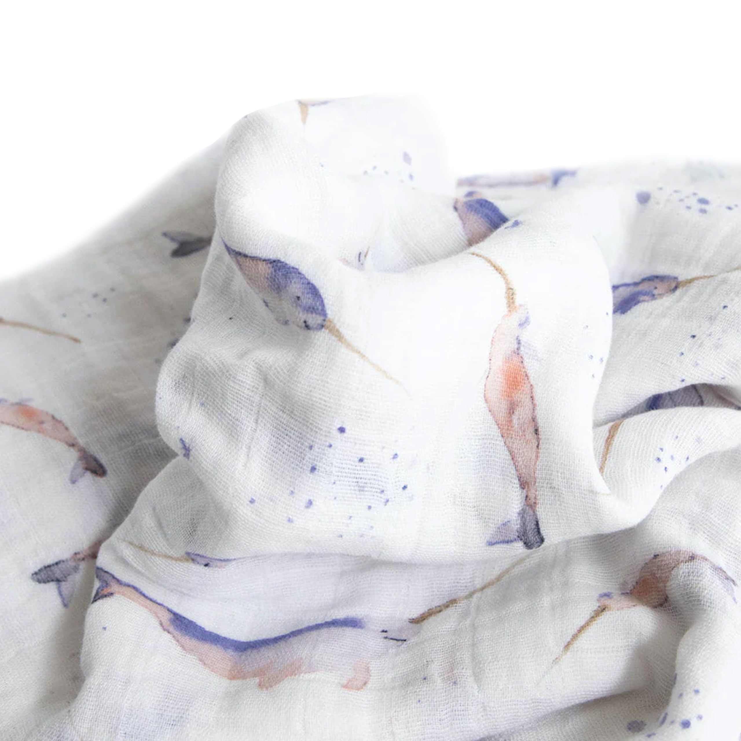 Little Unicorn swaddle in outdoor stroll setting for shade and comfort.