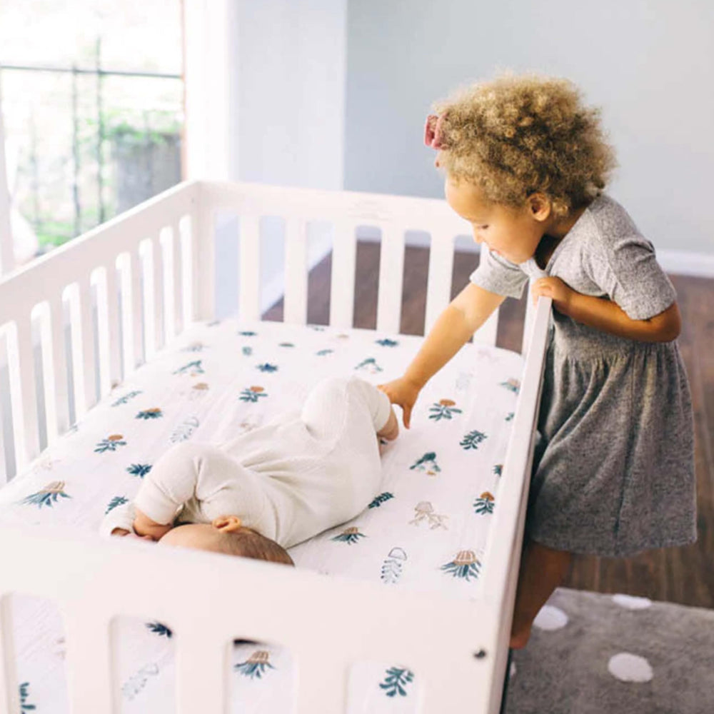 Little Unicorn Premium Crib Sheet is dryer-safe for quick after-wash readiness