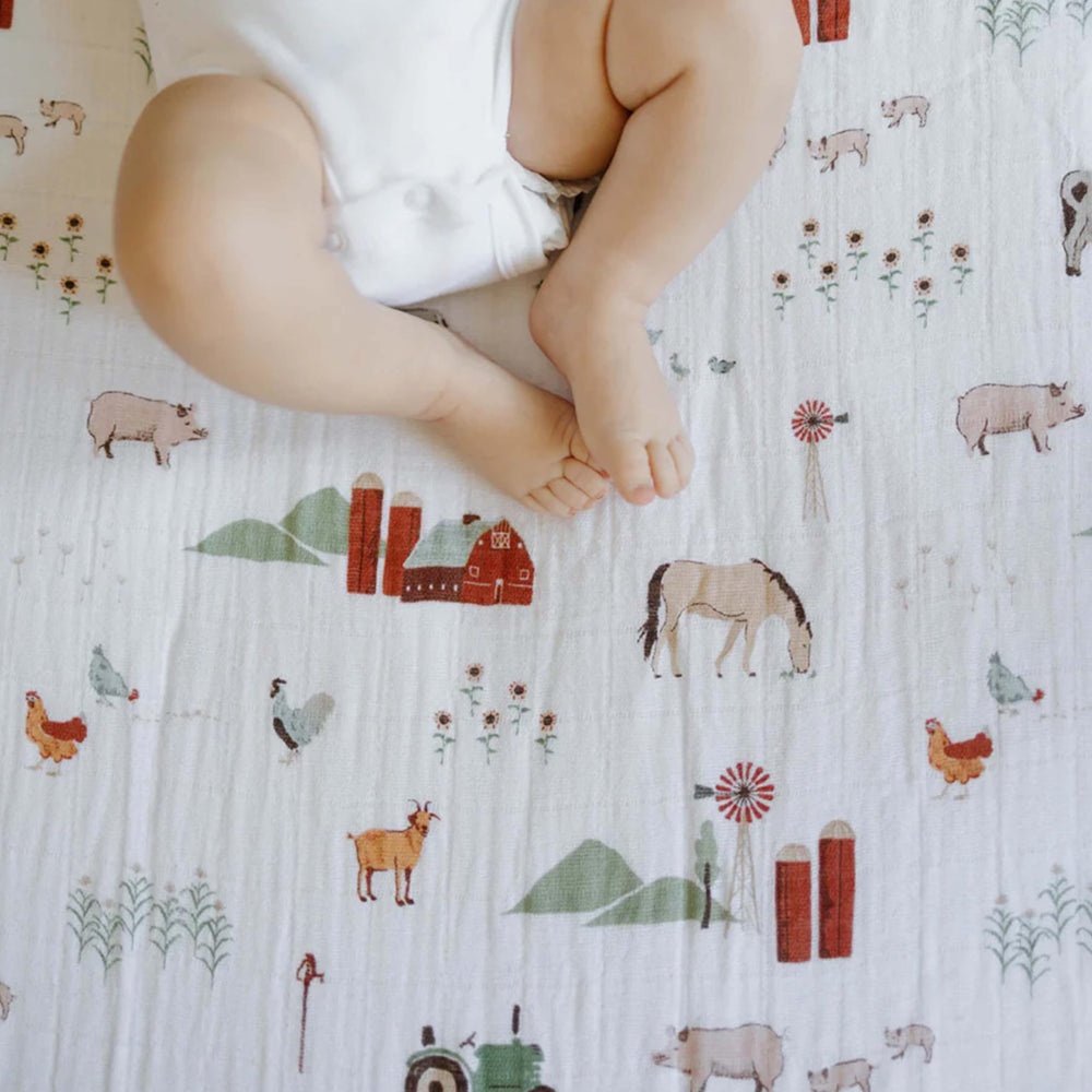 Little Unicorn Premium Crib Sheet fabric remains soft after repeated washing