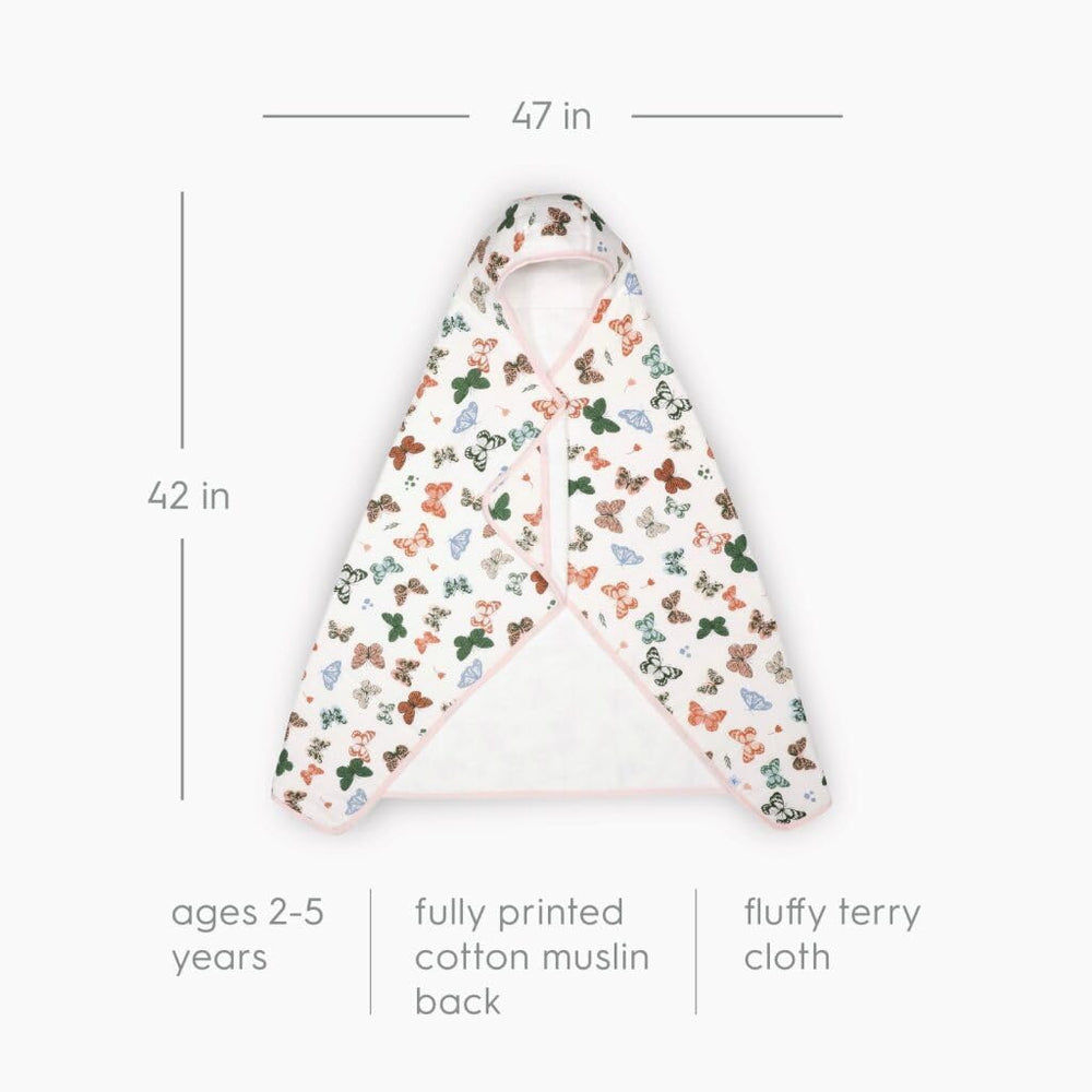 Little Unicorn premium hooded bath towel absorbent cotton terry fabric—excellent moisture capture.