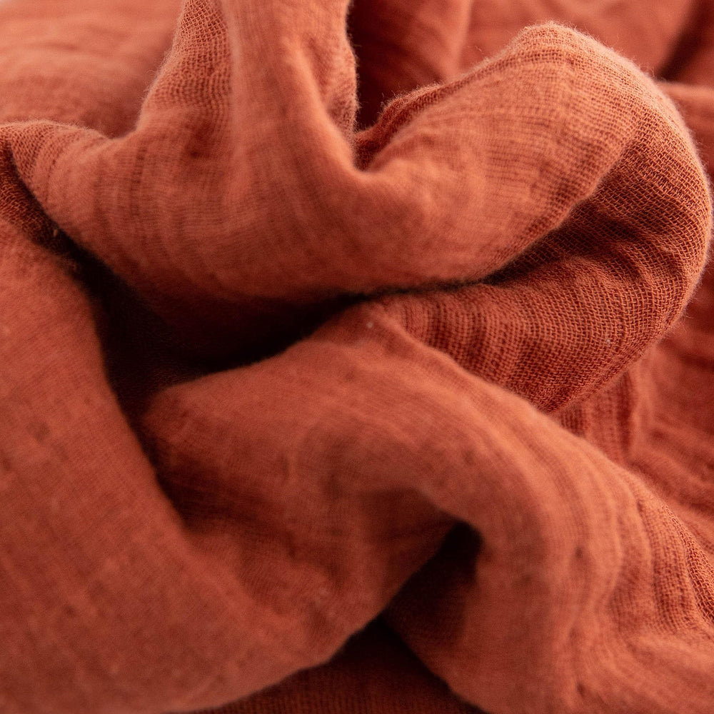 Little Unicorn premium muslin blankets, 47x47, softness improves with every wash for long-lasting comfort.