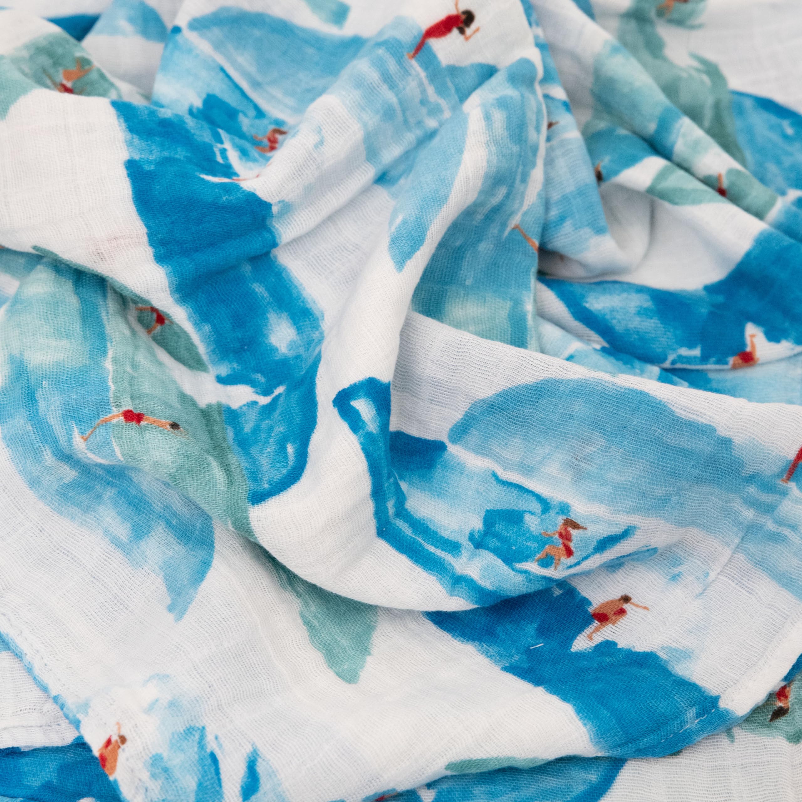 Little Unicorn muslin swaddle Summer Vibe solid color for breathable warmth