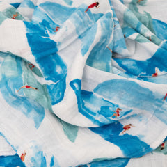 Little Unicorn muslin swaddle Summer Vibe solid color for breathable warmth