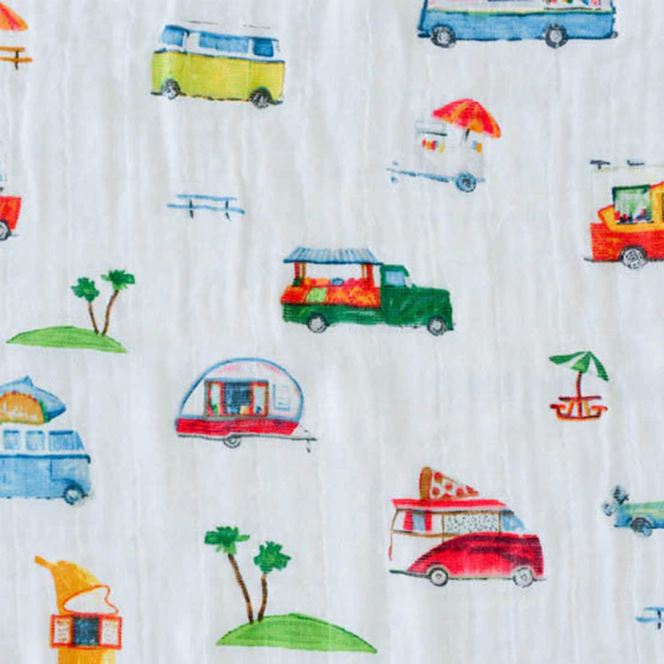 Little Unicorn muslin swaddle travel roll-up for compact on-the-go protection