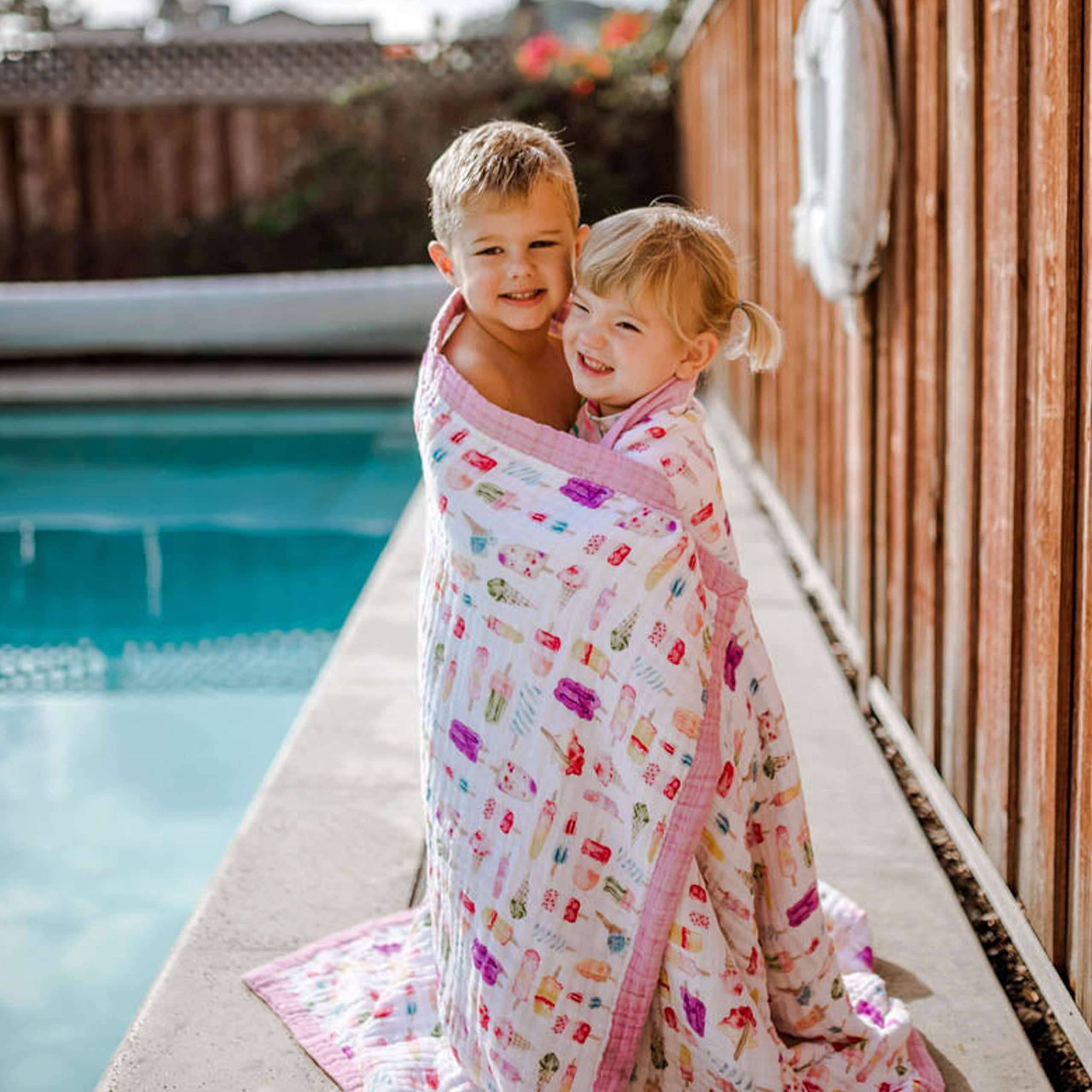 Little Unicorn premium quilt showcases reverse-side color and bias binding for versatile styling