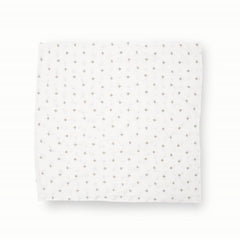 Little Unicorn Swaddle Grey Cross used as stroller cover keeps baby cozy during outings.