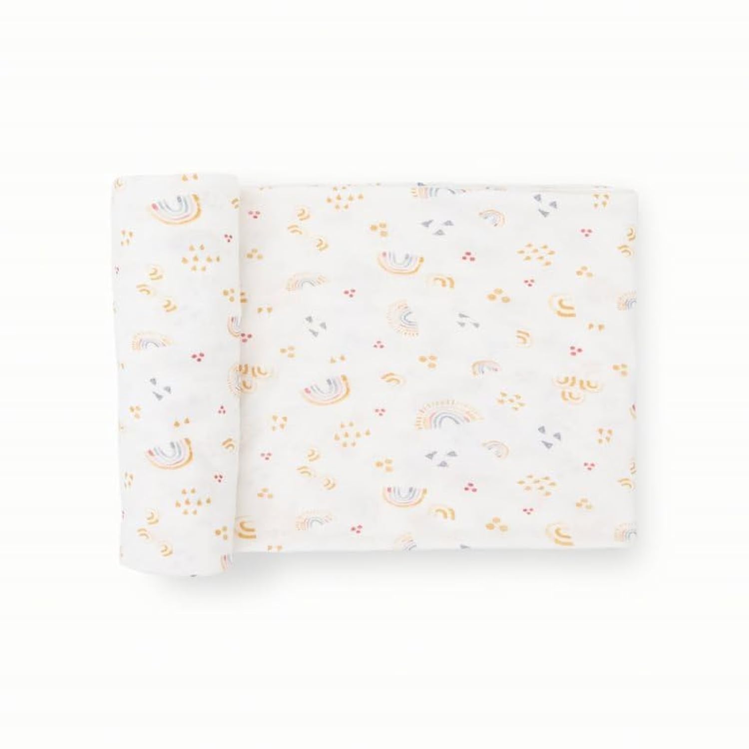 Little Unicorn Premium stretch knit swaddle close-up showing buttery-soft weave for gentle swaddling.