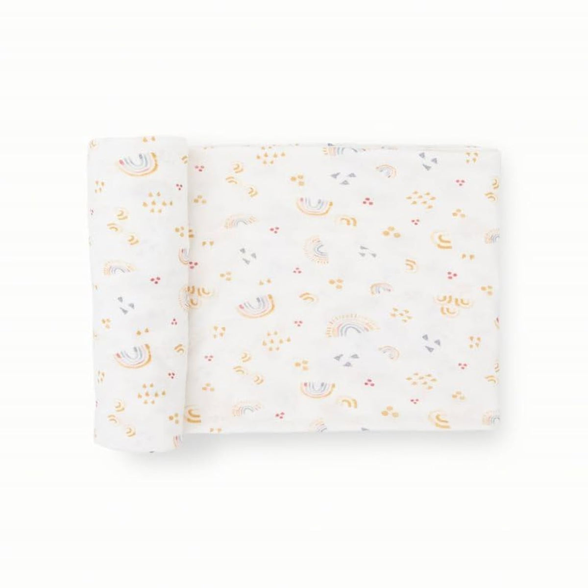 Little Unicorn Premium stretch knit swaddle close-up showing buttery-soft weave for gentle swaddling.