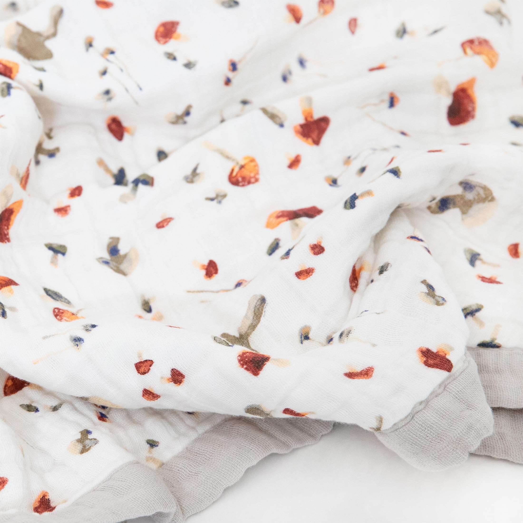 Little Unicorn premium cotton muslin close-up showing softness and breathability