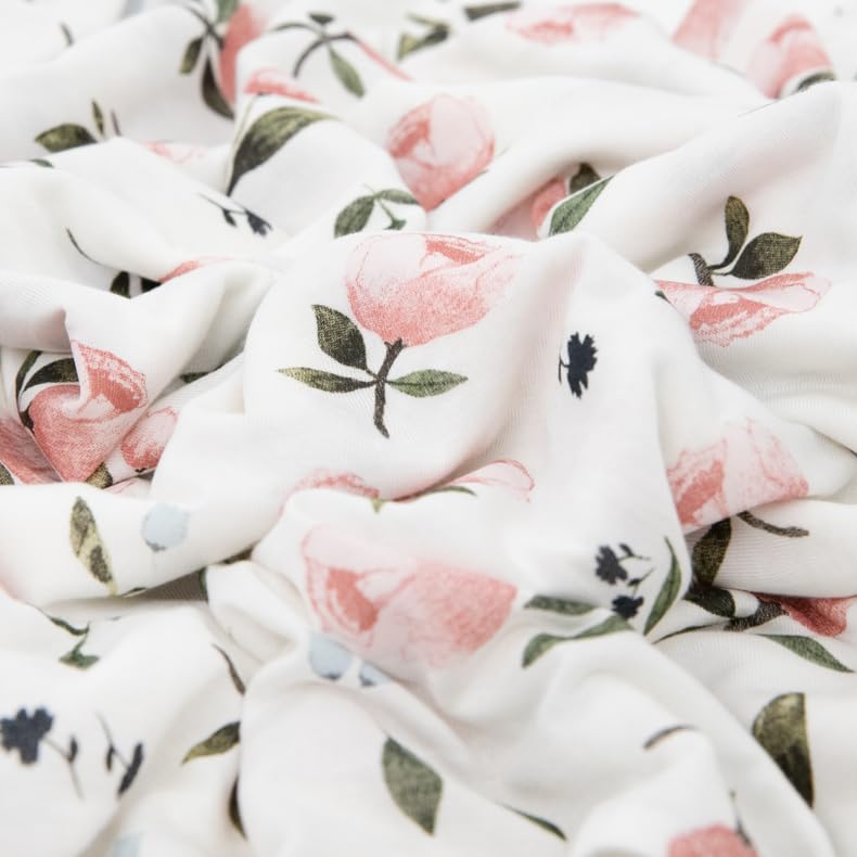 Little Unicorn Watercolor Rose swaddle folded pack emphasizes compact storage