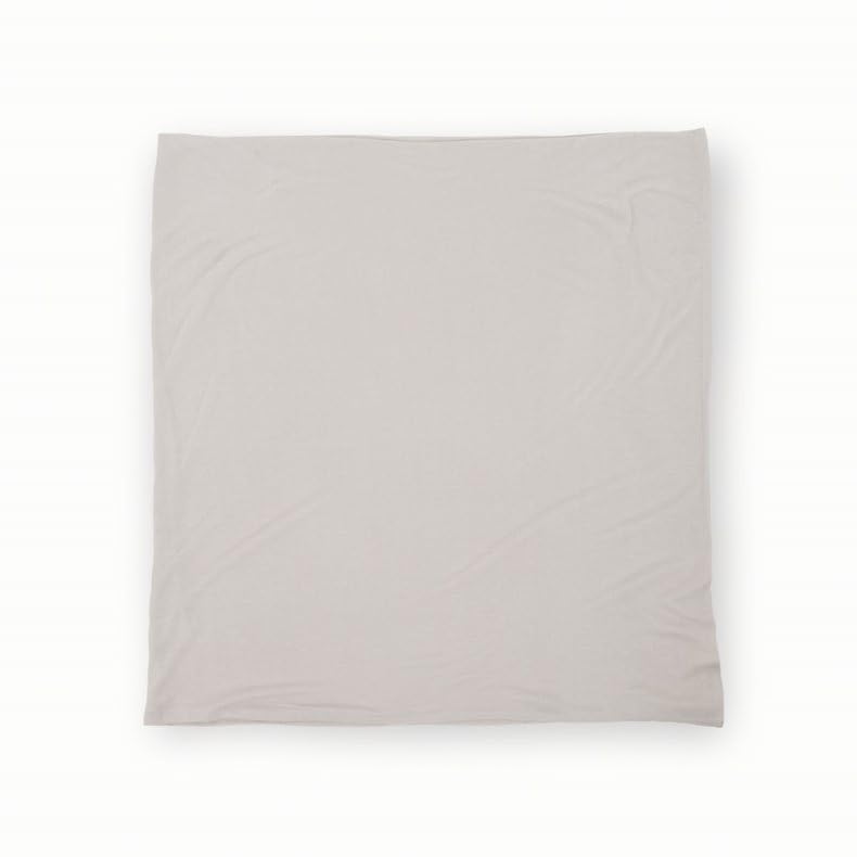 Little Unicorn swaddle blanket grey cross care-ready for machine washing.