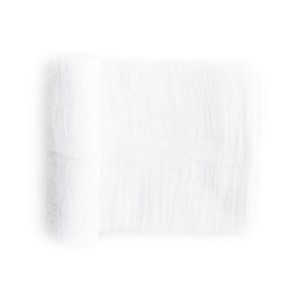 Little Unicorn swaddle with galaxy design offers breathable comfort for newborns.