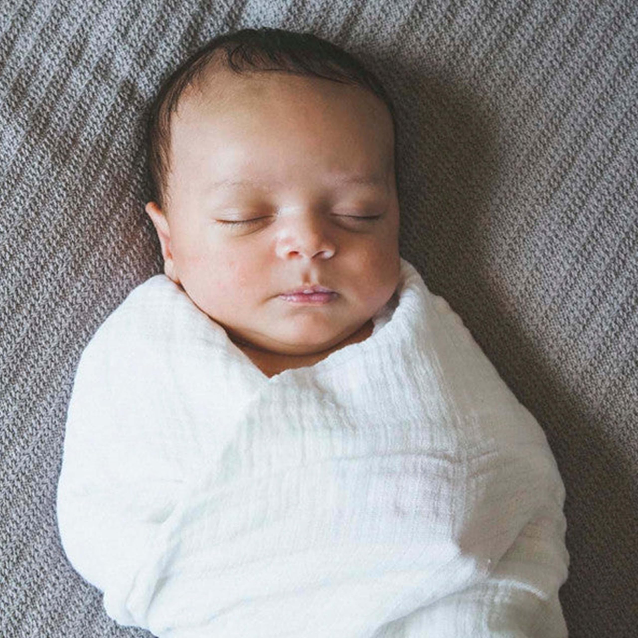 Little Unicorn swaddle is machine washable for easy, durable care.
