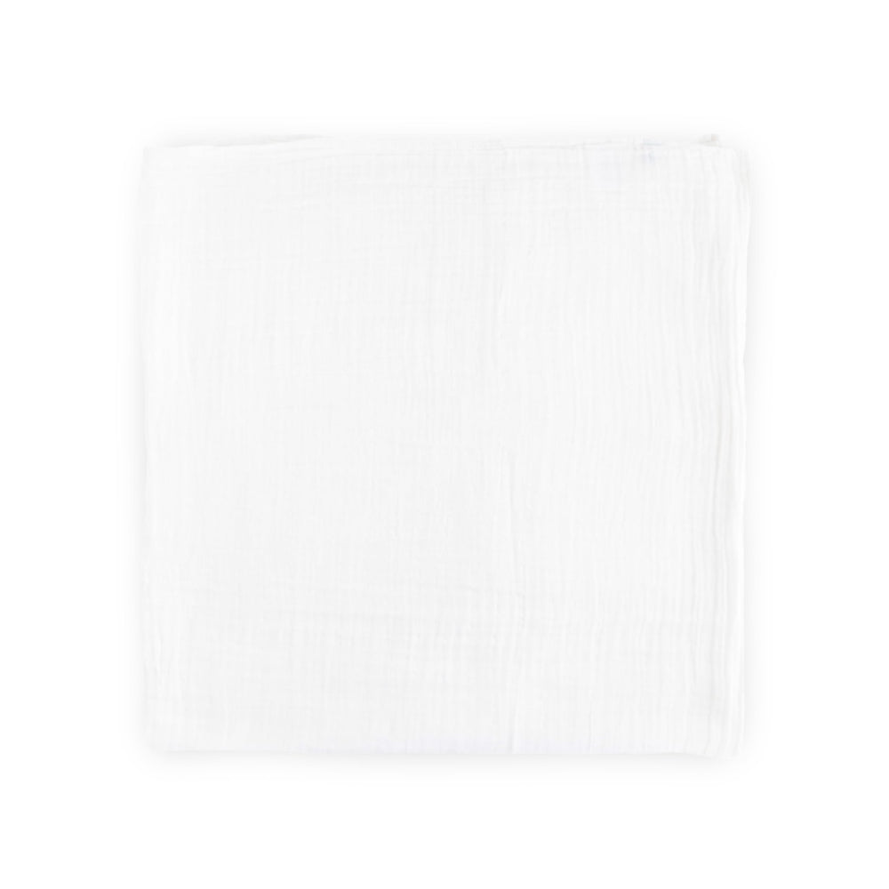 Little Unicorn cotton muslin swaddle texture highlights softness and breathability.