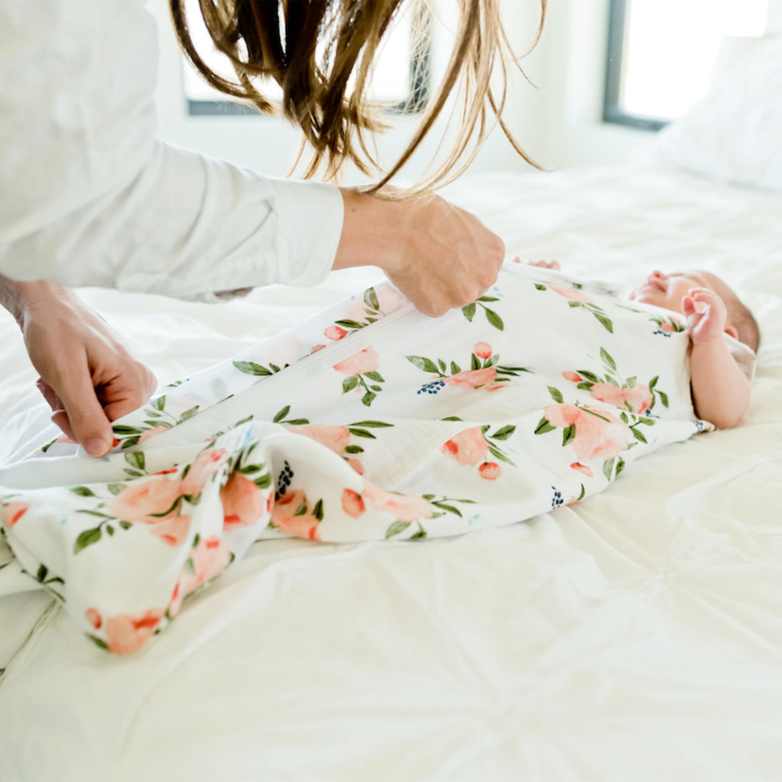 Little Unicorn Woof sleep sack machine washable for busy families.