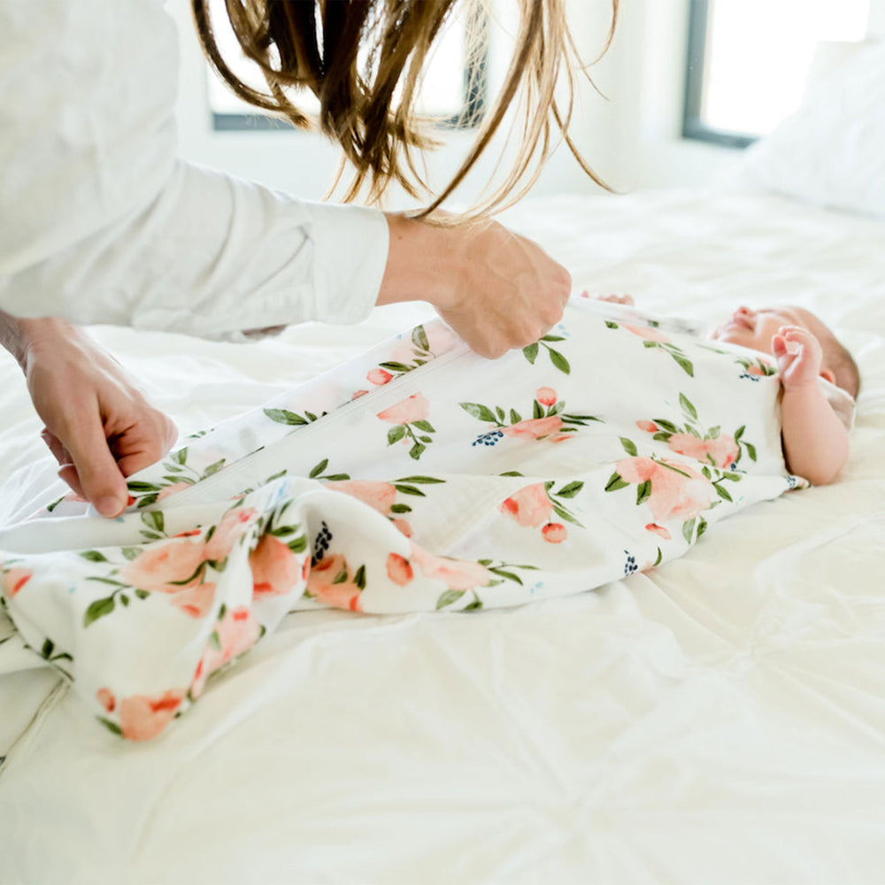 Little Unicorn Woof sleep sack machine washable for busy families.