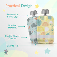 Little Whispers pouches are dishwasher-safe for quick cleaning.