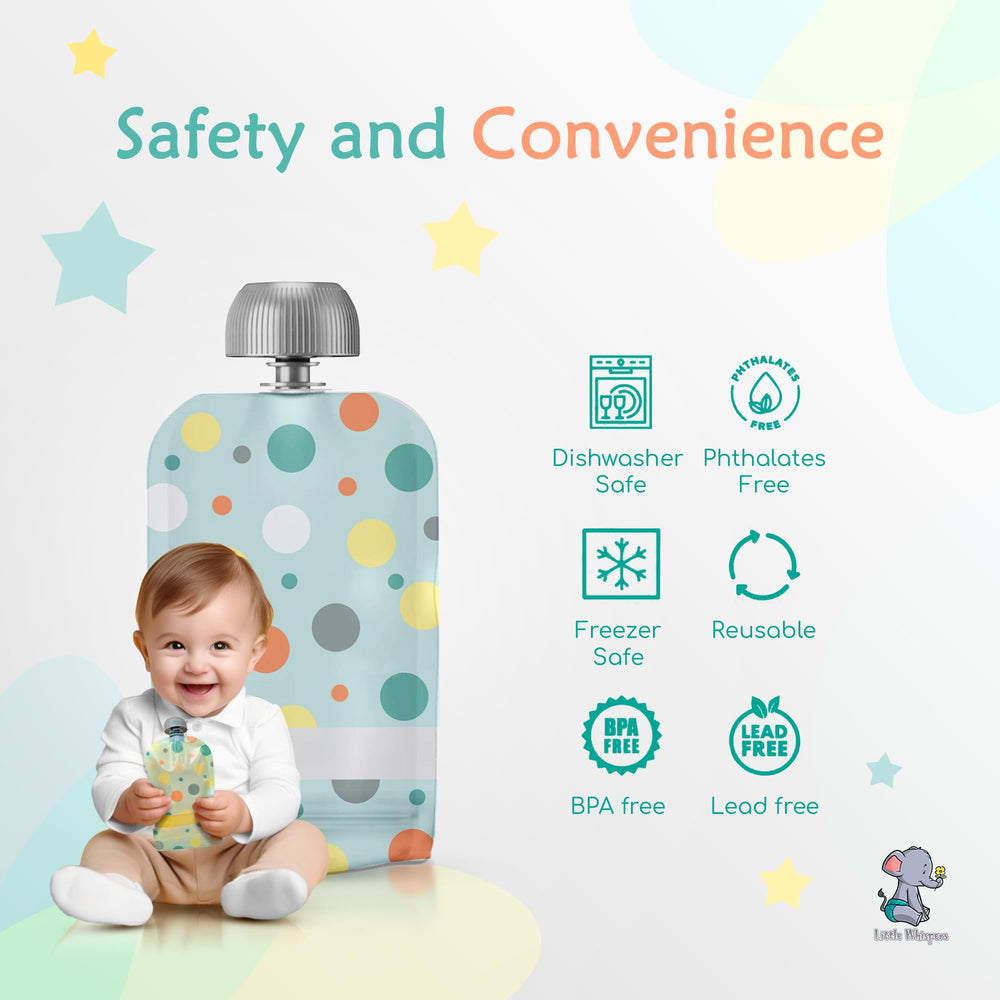 Little Whispers on-the-go feeding in a compact pouch.