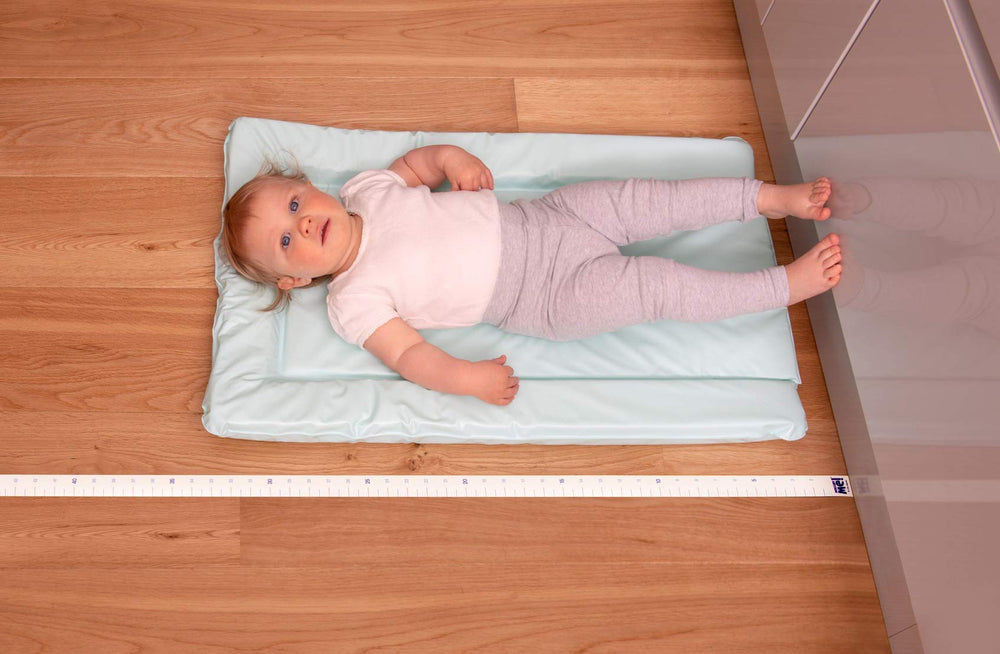 Little Wigwam Measure Me chart on wall with removable adhesive option