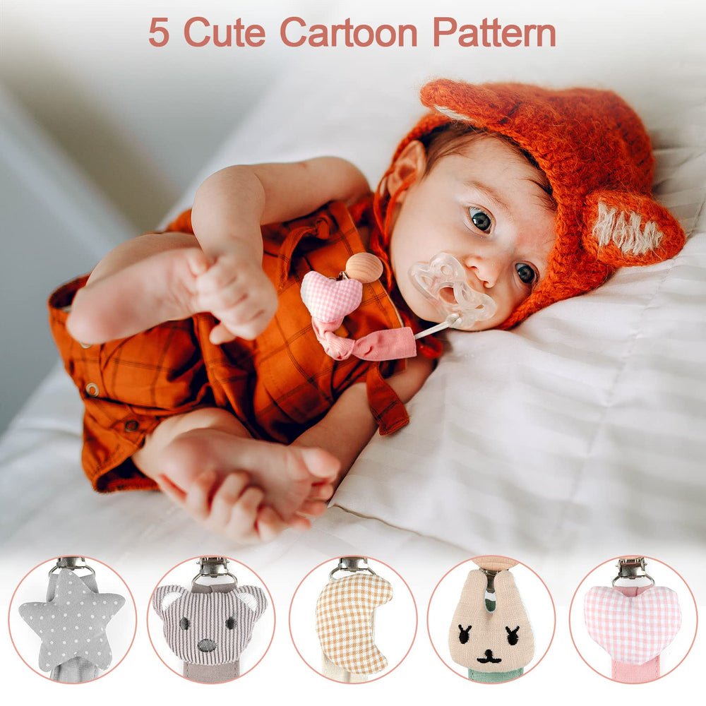Little World heart-pattern clip designed for daily use with easy washing.
