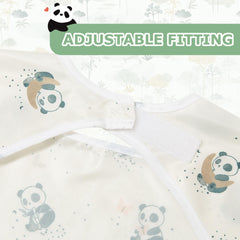 Little Dimsum Mess-Proof Bib with storage pocket catches drips and stores supplies.