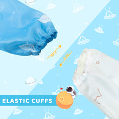 Little Dimsum adjustable-closure bib provides secure, easy-on/easy-off fit