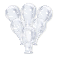 LittleForBig adult size 8 transparent nipples six-pack for easy replacements