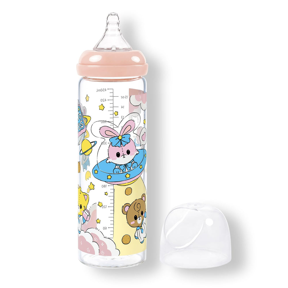 LittleForBig astro pattern bottle front view highlights playful prints for everyday hydration.
