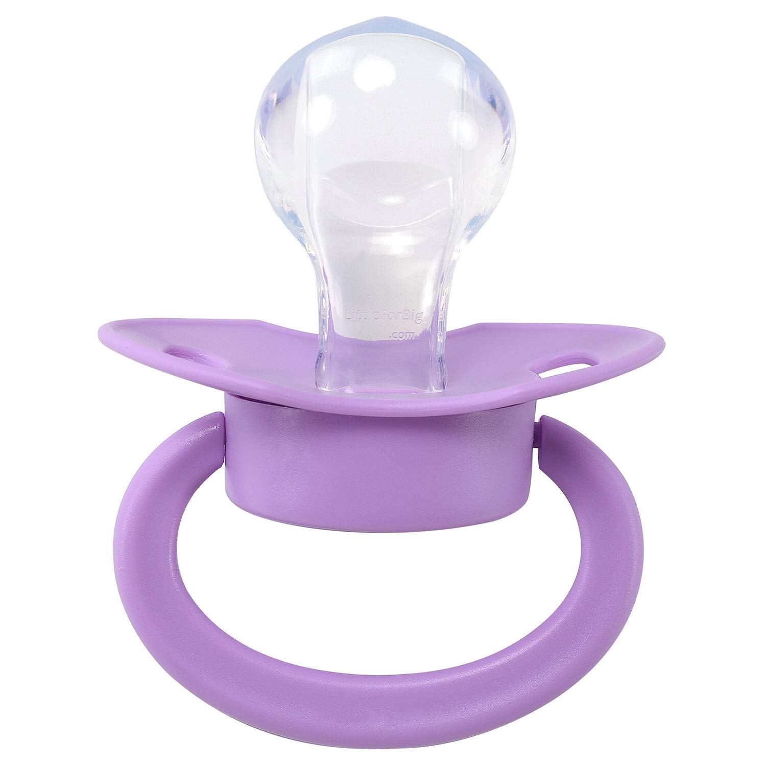 LittleForBig Bigshield Gen-II pacifier purple shield and teat for comfortable fit