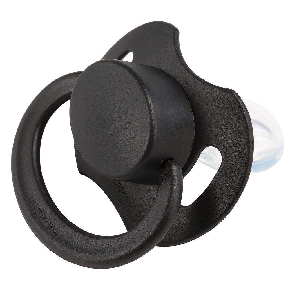 LittleForBig Bigshield Gen-II black dust cap close-up illustrating hygienic cap feature.