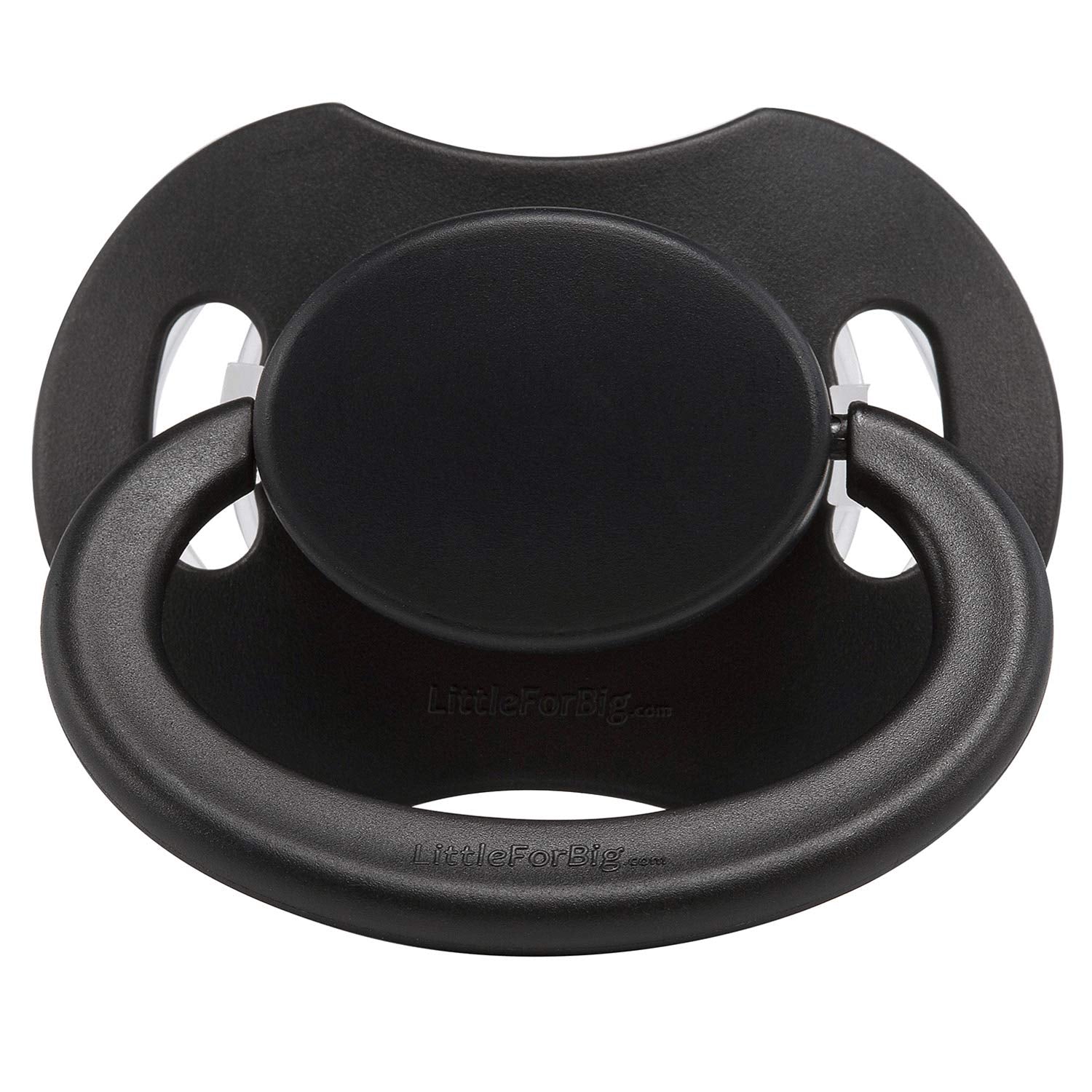 LittleForBig Bigshield Gen-II black nipple close-up showing soft silicone comfort.