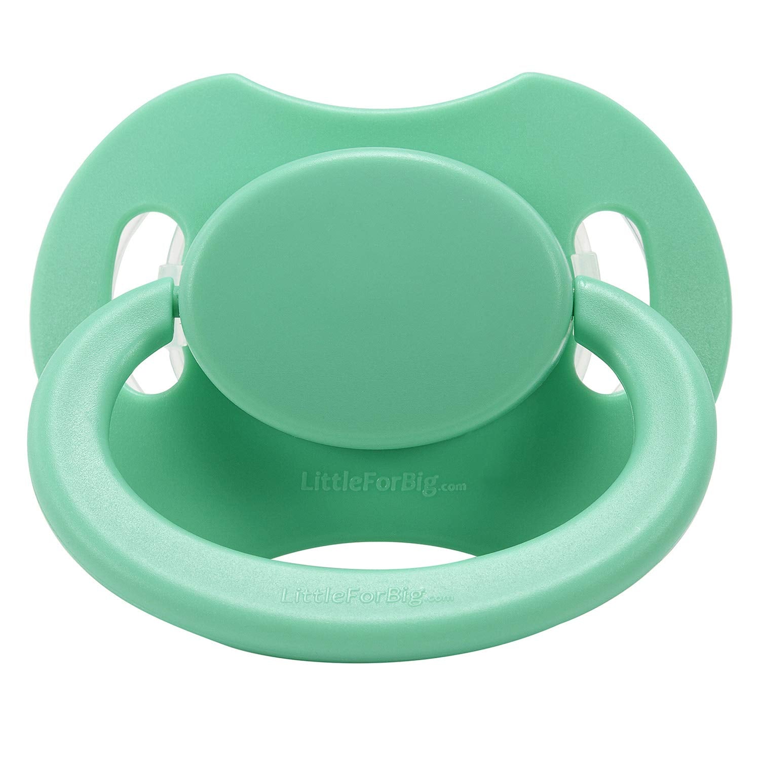 LittleForBig Bigshield Gen-II Green teat close-up showing comfortable size.