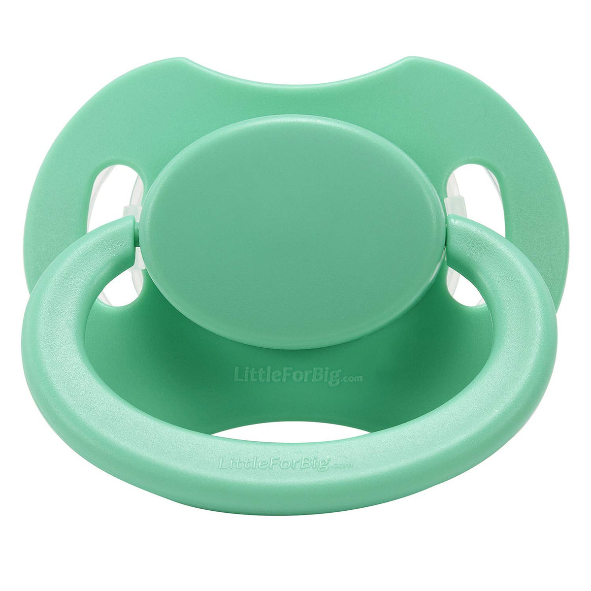 LittleForBig Bigshield Gen-II Green teat close-up showing comfortable size.