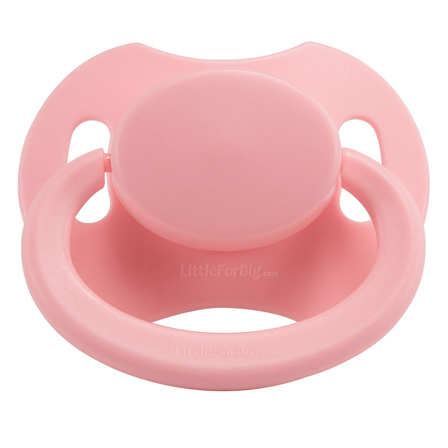 Littleforbig BigShield Gen-II pacifier pink button for easy DIY decoration and customization.