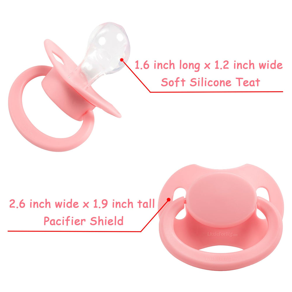 Littleforbig BigShield Gen-II pacifier pink packaging highlights premium medical-grade materials.
