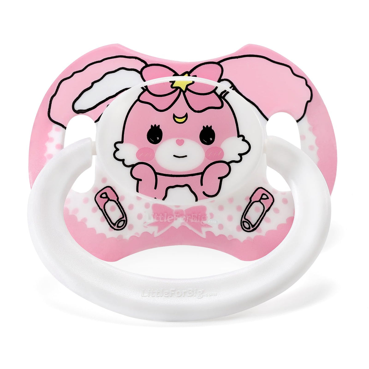 LittleForBig BigShield Gen-II Usagi printed pacifier for adults with soothing charm.