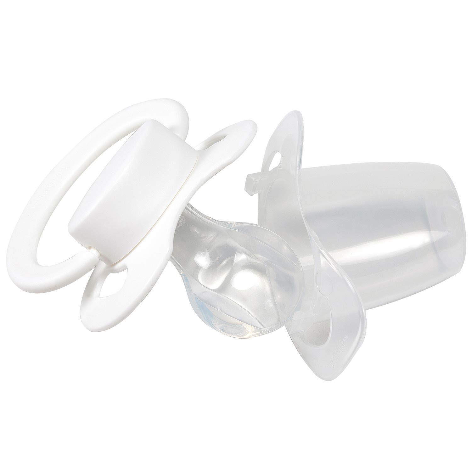 Littleforbig Bigshield Gen-II pacifier assembly parts showing mix-and-match capability