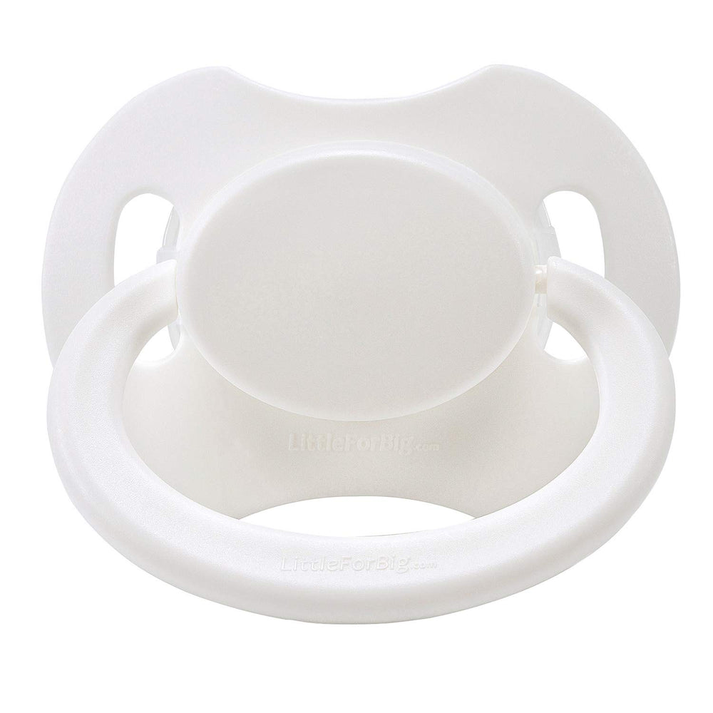 Littleforbig Bigshield Gen-II black pacifier nipple detail showing silicone nipple