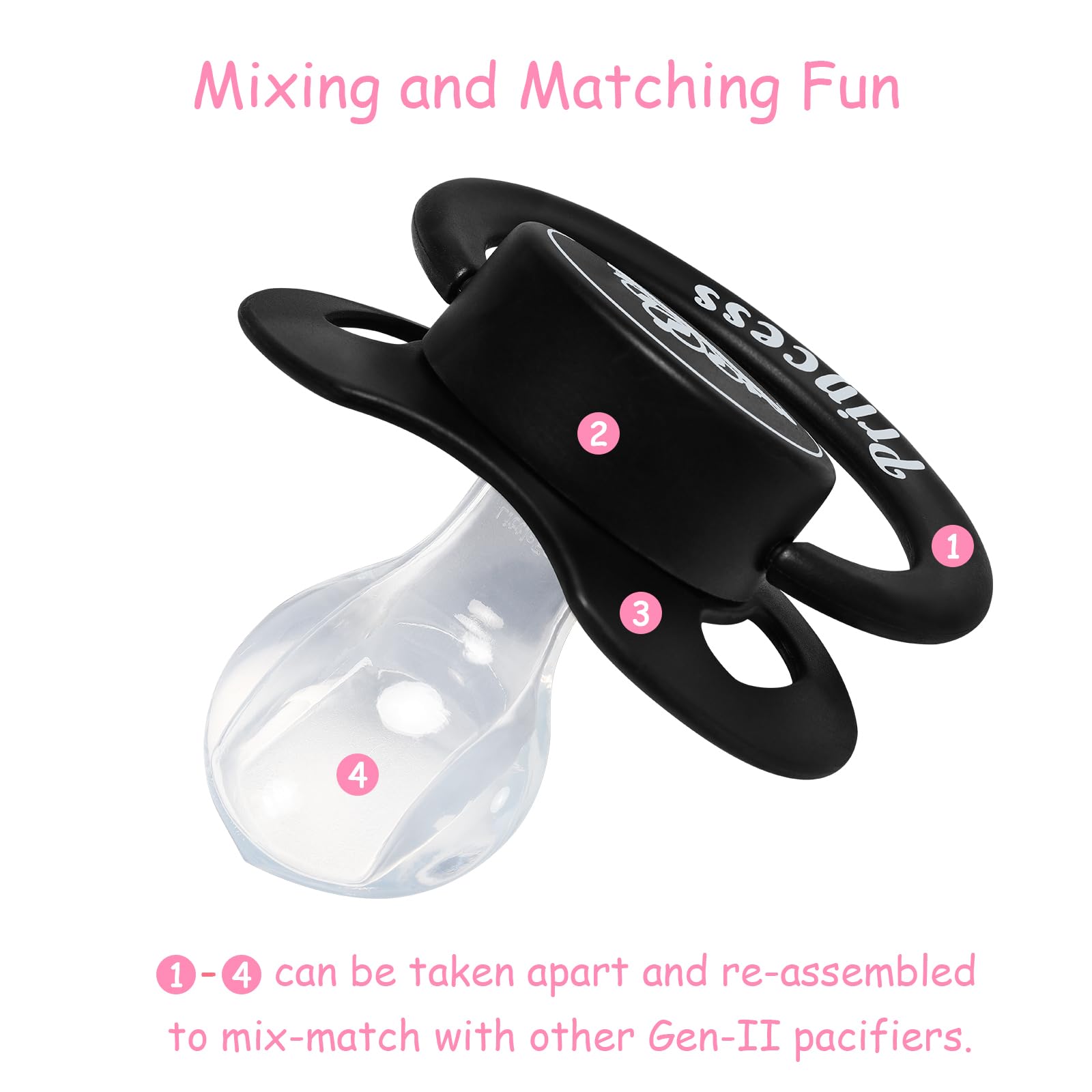 Littleforbig Bigshield Gen-II pacifier made from medical-grade plastic for durability