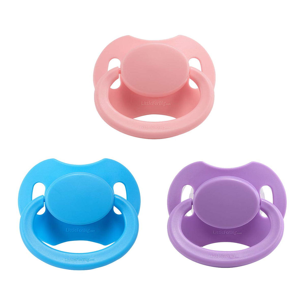 LittleForBig Bigshield Gen-II pacifier pink—natural mouthfeel for soothing moments.