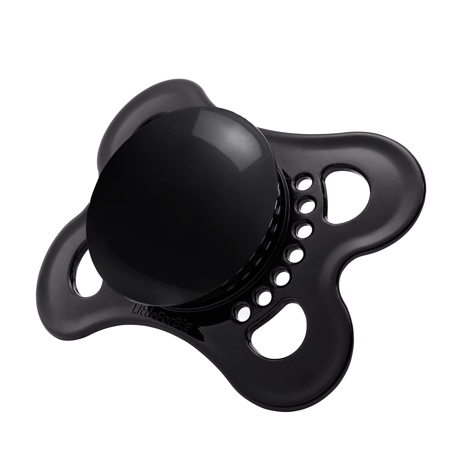 Littleforbig Bigshield Gen-3 Black button closeup emphasizing larger decorating surface