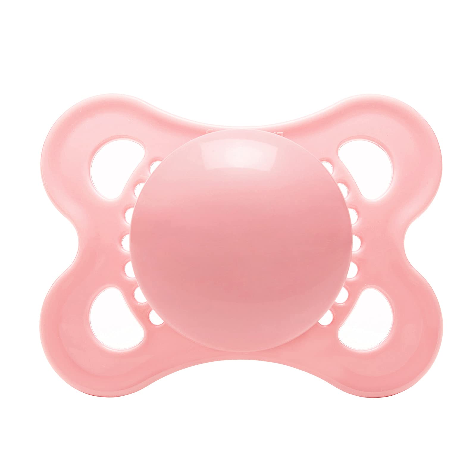 LittleForBig Bigshield Gen-3 pink pacifier front view for easy handling and stylish comfort.