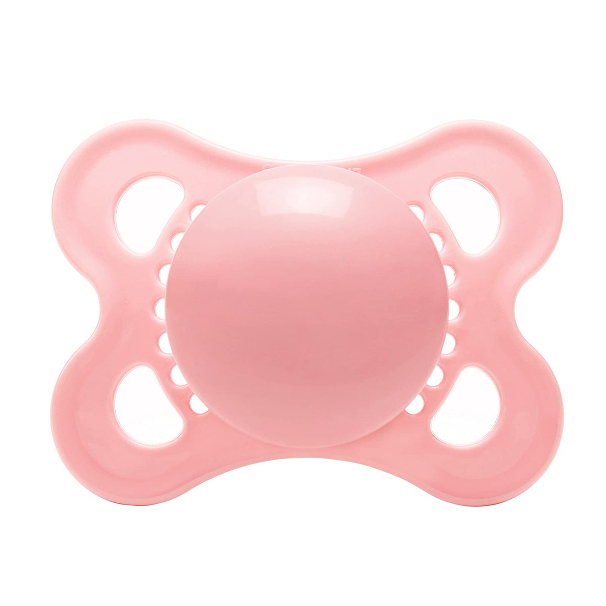 LittleForBig Bigshield Gen-3 pink pacifier front view for easy handling and stylish comfort.