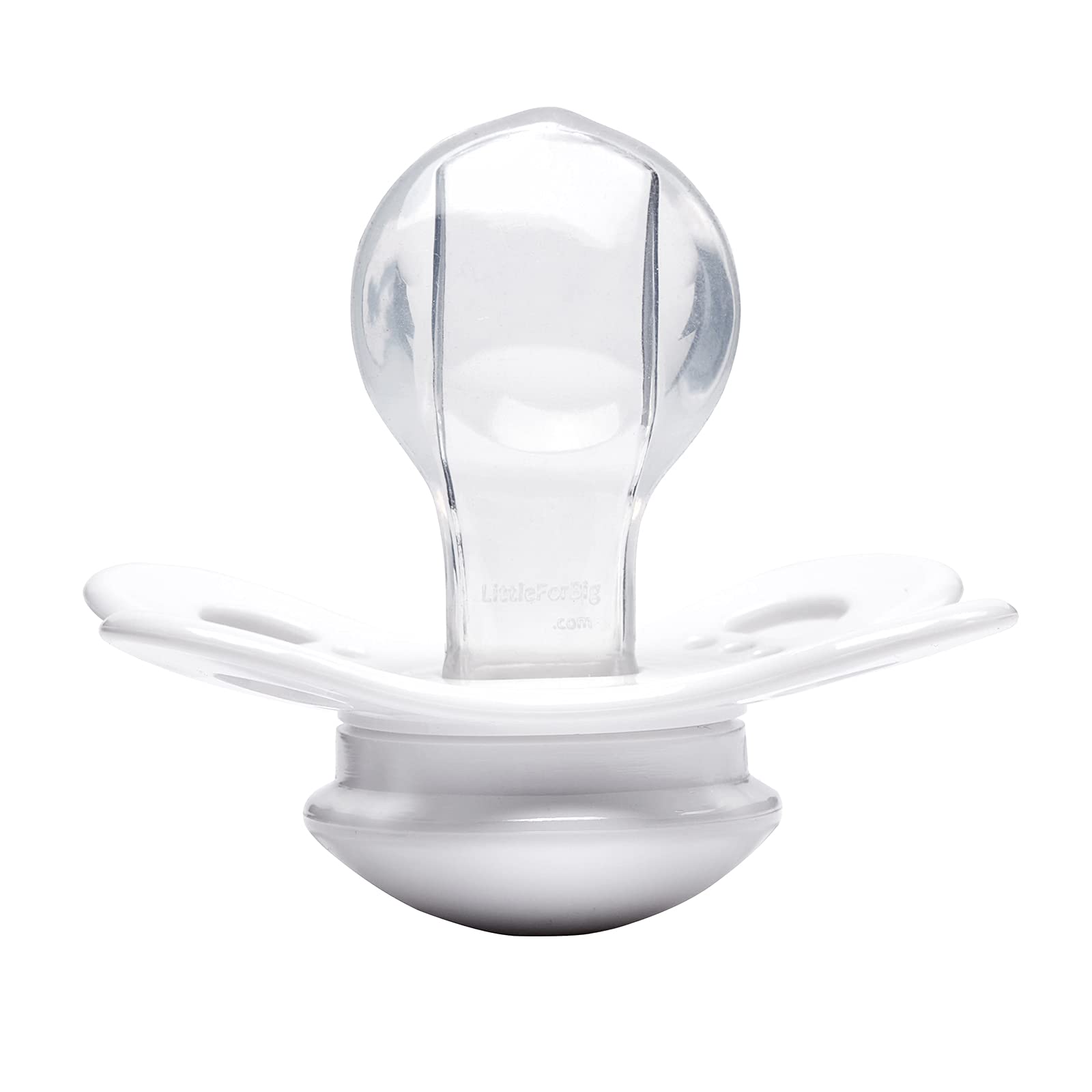 LittleForBig BigShield Gen-3 dust cap image highlights hygiene cap keeps pacifier clean.