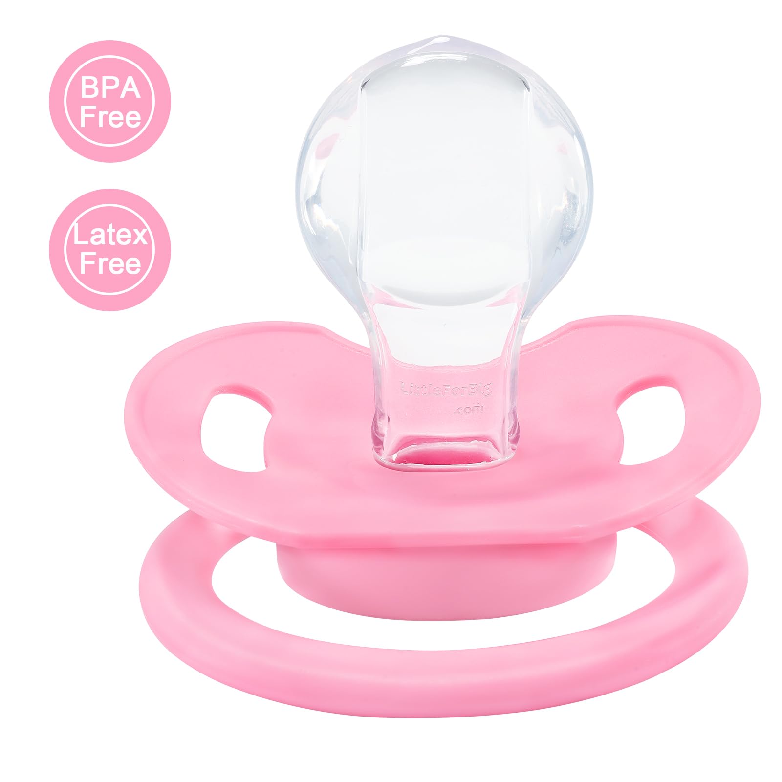 Littleforbig Bigshield Generation-II Rosy dust cap close-up emphasizes hygiene protection.
