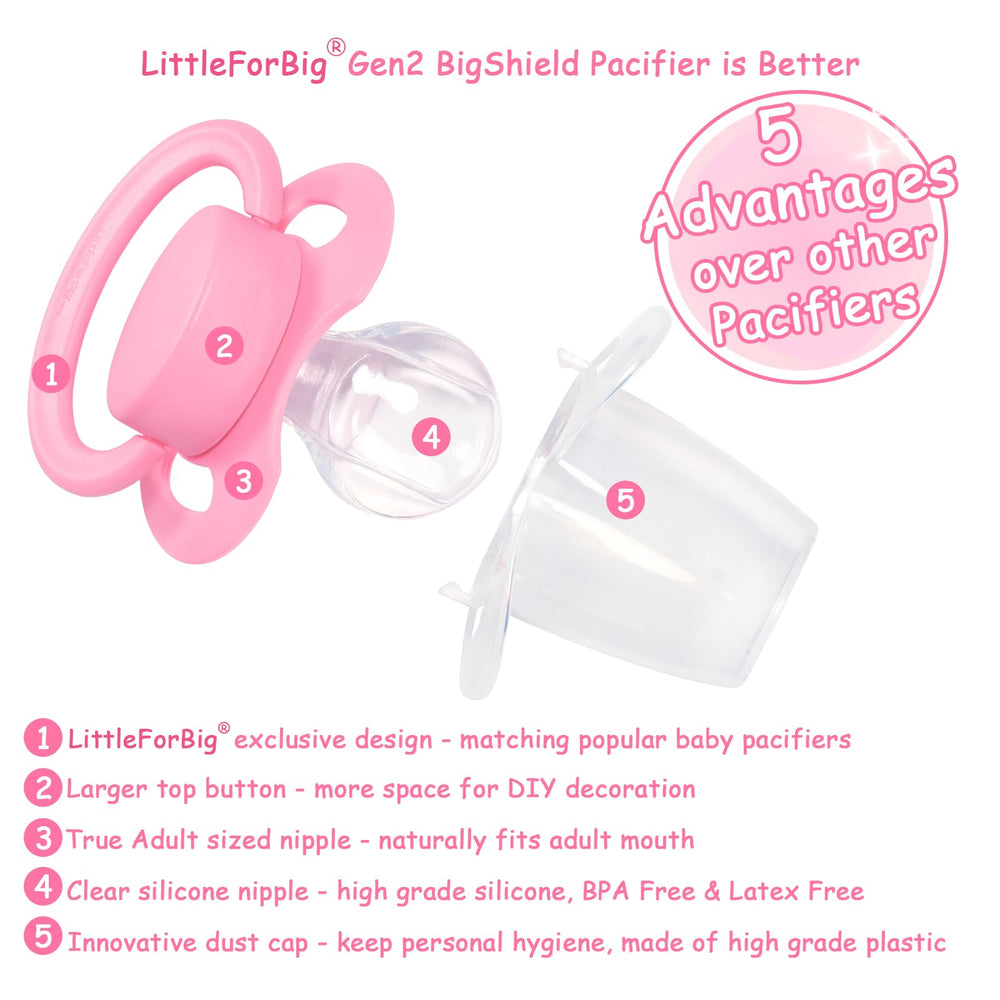Littleforbig Bigshield Generation-II Rosy teat close-up shows a generous 1.6-inch nipple.