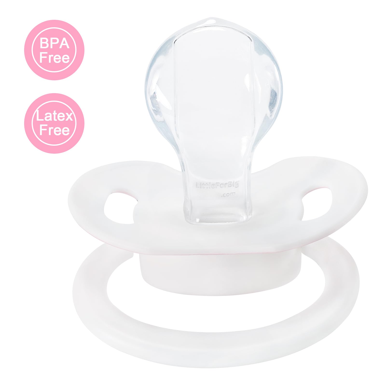 LittleForBig Gen-II large teat and shield offer a secure comfortable fit.
