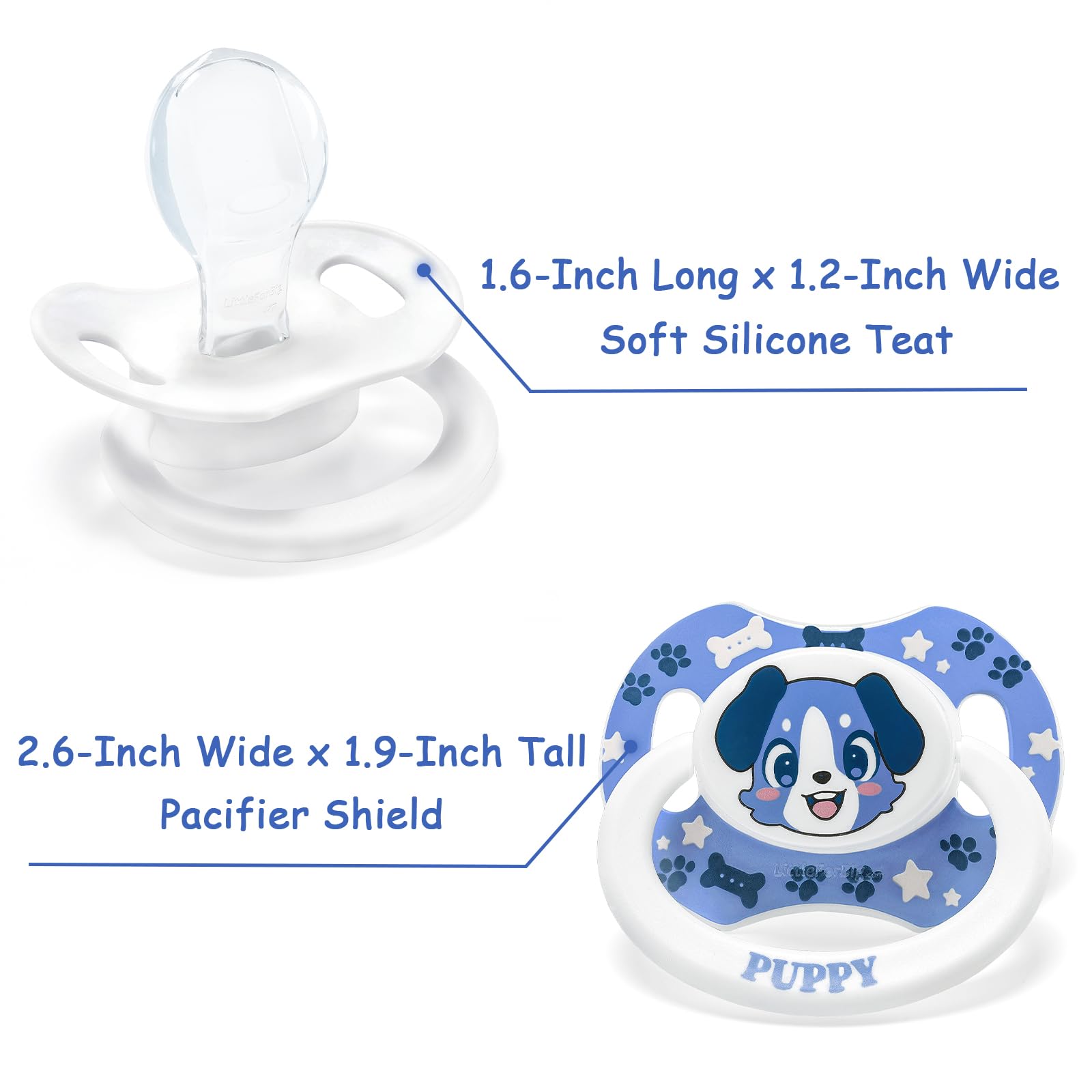 LittleForBig Little Blue Bigshield DIY decoration-ready components for customization