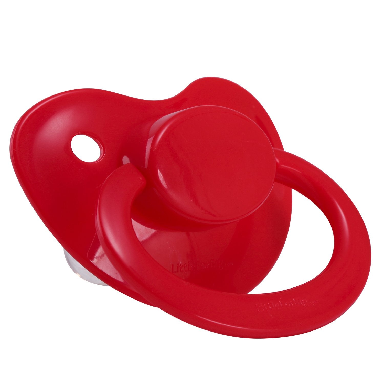 LittleForBig Gen-1 red teat close-up, soft silicone for gentle feeding comfort