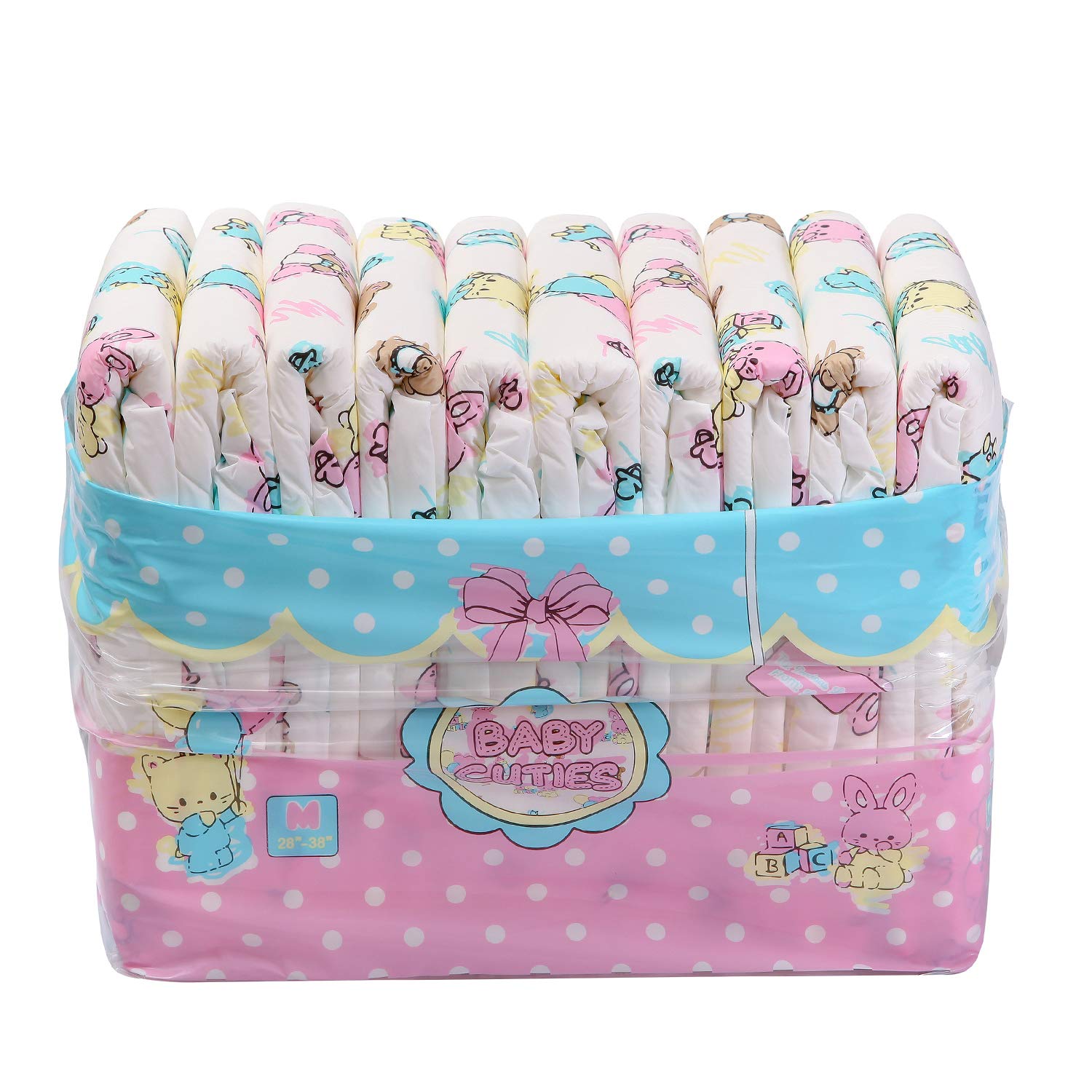 Littleforbig Baby Cuties leak-tear back provides robust plastic backing for reliable protection.